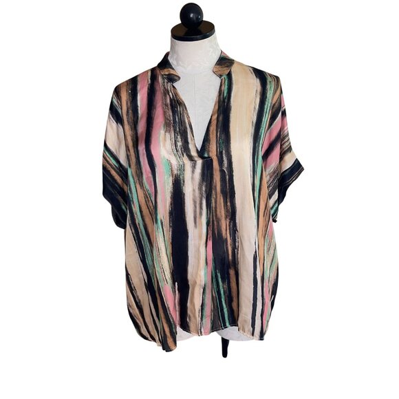 Max Enjoy Paris Womens Pant Set Size Medium Multicolor Wide Leg Casual - Picture 3 of 16